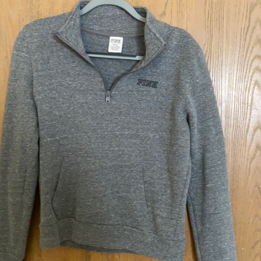 Dark gray Victoria secret sweatshirt quarter zip